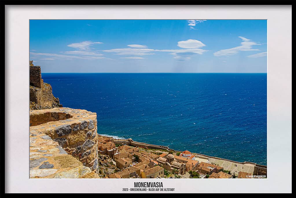 Monemvasia - Blick auf die Altstadt