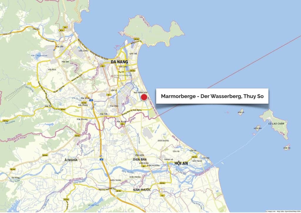 Zentralvietnam - Marble Mountains, die fünf Marmorberge zwischen Da Nang und Hoi An